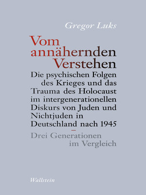 cover image of Vom annähernden Verstehen
